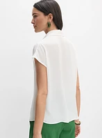 Blouse à demi boutonnage