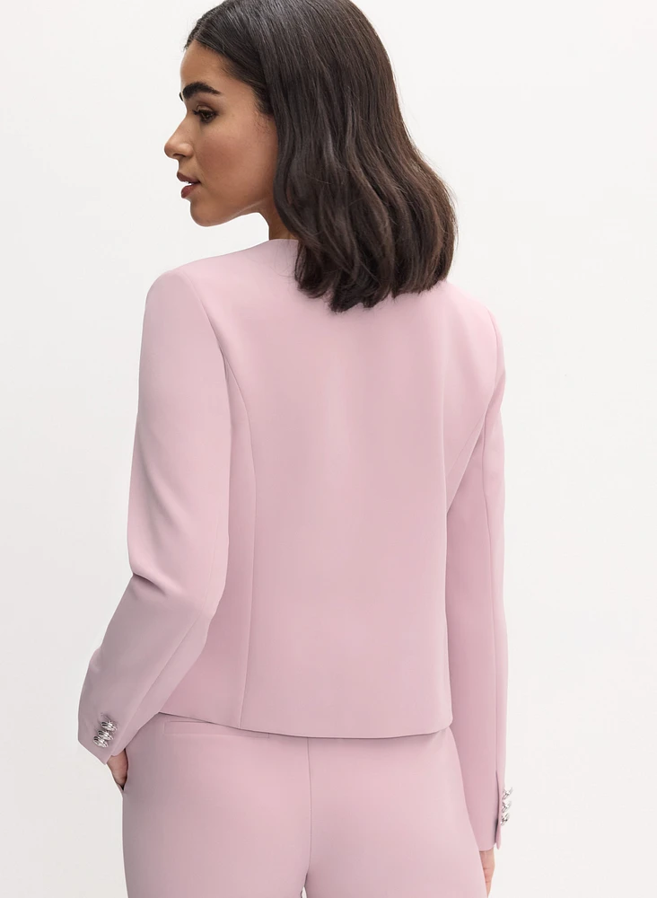 Short Collarless Jacket
