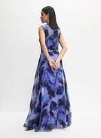 Floral Organza Gown