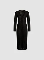 Long Lightweight Knit Cardigan