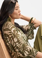 Leaf Print Top