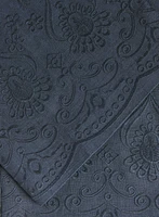 Pantalon large à ourlet brod