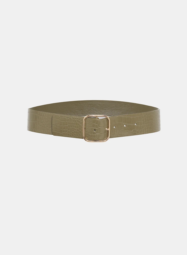 Crocodile Embossed Belt