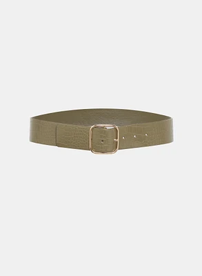 Crocodile Embossed Belt