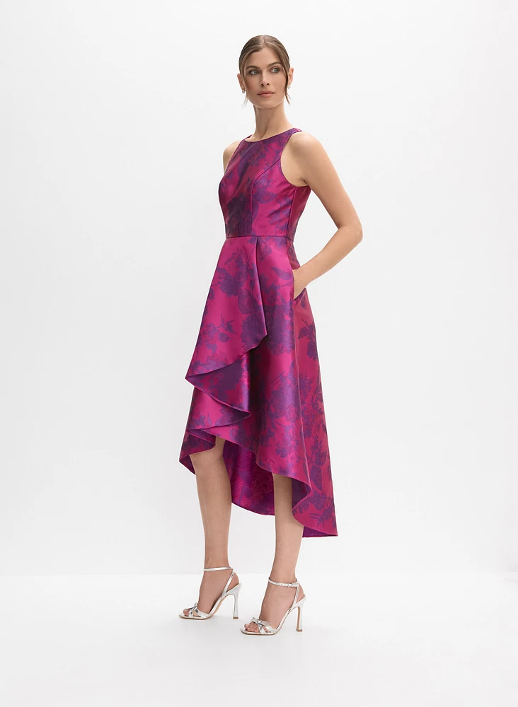 Jacquard Fit & Flare Dress