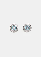 Boucles d'oreilles rondes en oeil