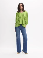 Joseph Ribkoff - Satin Peplum Blouse