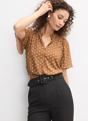 Blouse à pois