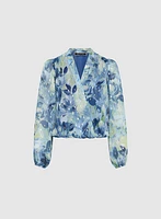 Blouse à motif floral