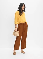 Drawstring Pull-On Capris