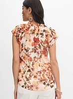Floral Chiffon Blouse