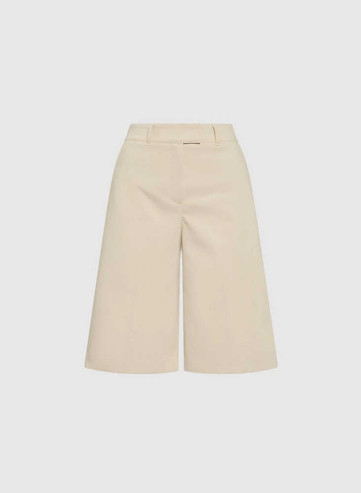 Short en mélange de coton