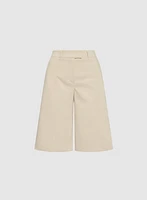 Short en mélange de coton