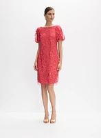 3D Floral Overlay Dress