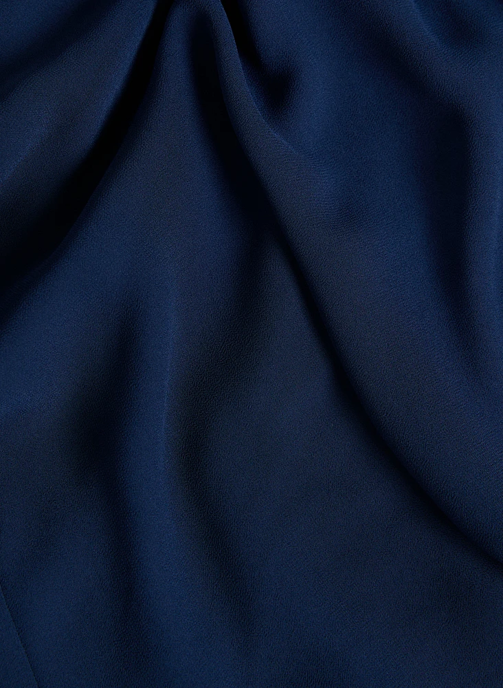 Blouse en chiffon à encolure V
