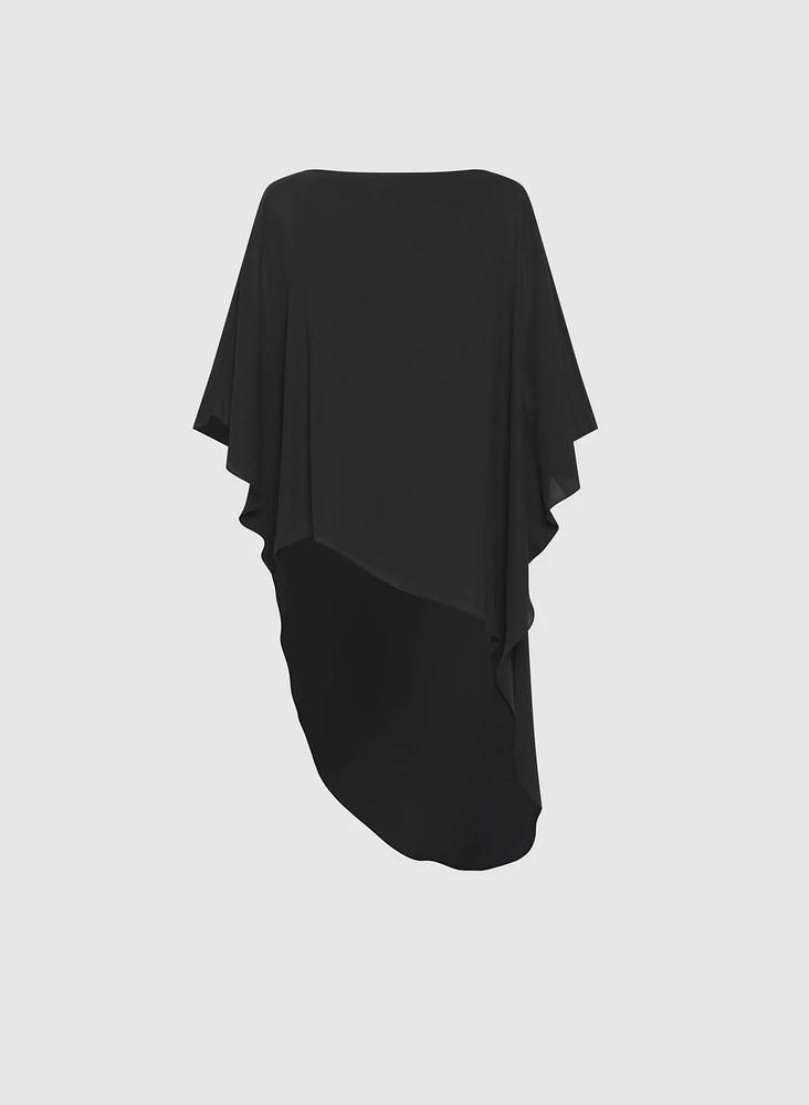 Chiffon Asymmetric Tunic Top