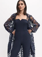 Floral Appliqué Jumpsuit