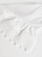 Crochet Flutter Sleeve Top
