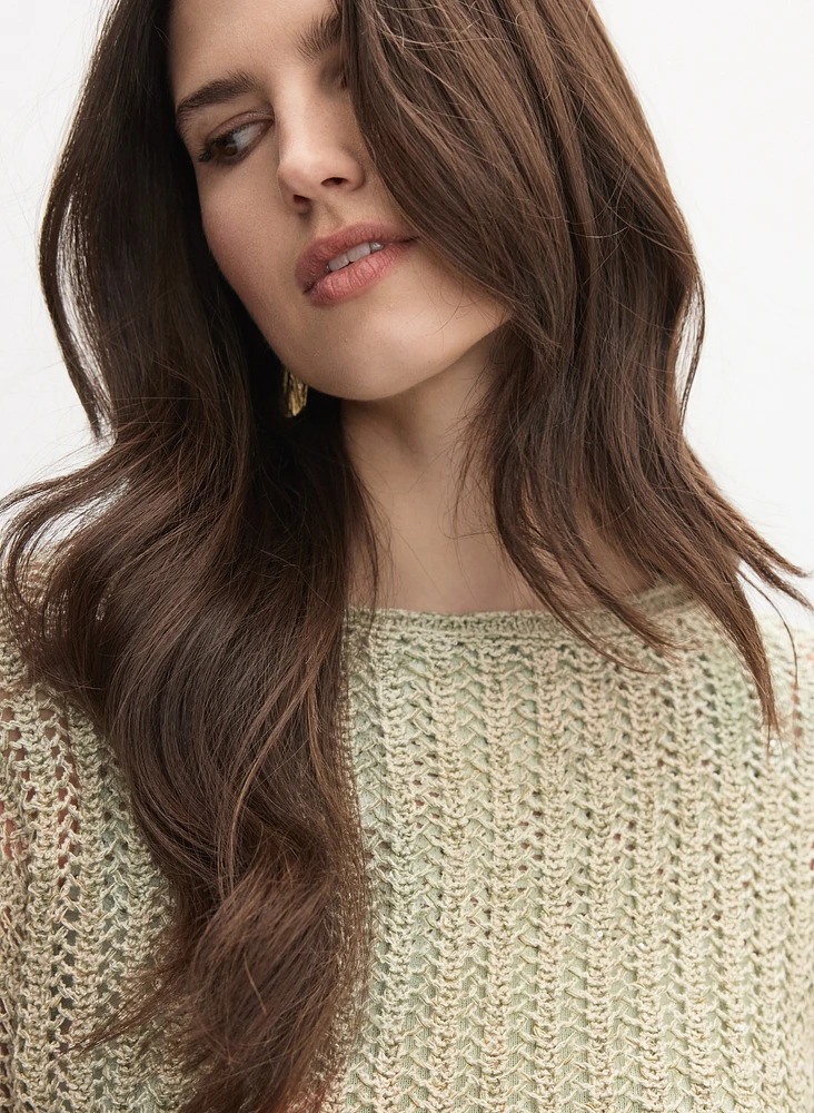 Open Knit Sweater