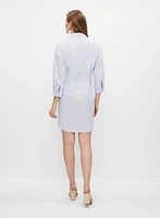 Pin Stripe Shirt Dress