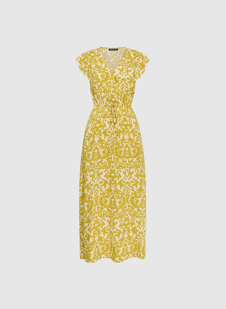 Robe à taille froncée