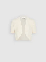 Pointelle Knit Bolero