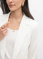 Joseph Ribkoff - Ruched Sleeve Blazer