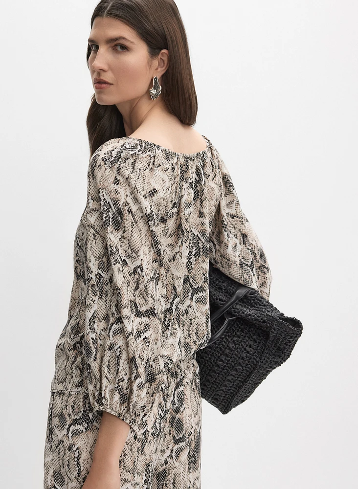Joseph Ribkoff - Snake Print Blouse