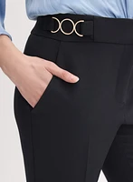 Lauren Ring Insert Straight-Leg Pants