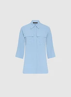 Utility Button-Up Blouse