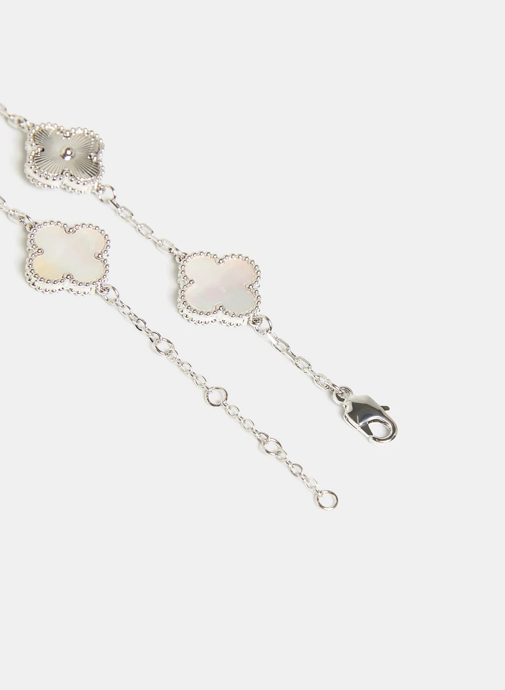 Bracelet à trèfles en résine