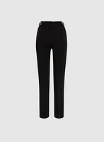Lauren Ring Insert Straight-Leg Pants