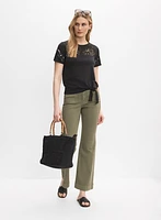 Embroidered Detail T-Shirt
