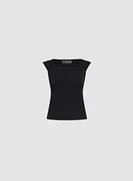 Pleated Cap Sleeve Top