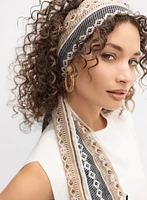 Foulard à motifs mixtes