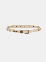 Ceinture cloutée en cuir végane