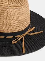 Two-Tone Straw Hat