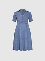 Garment-Washed Dress