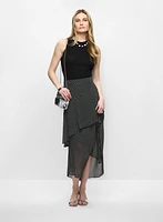 Camisole et jupe maxi asymétrique 