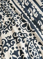 Robe maxi à motif géométrique