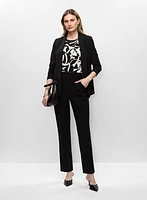 Veste mi-longue et pantalon droit