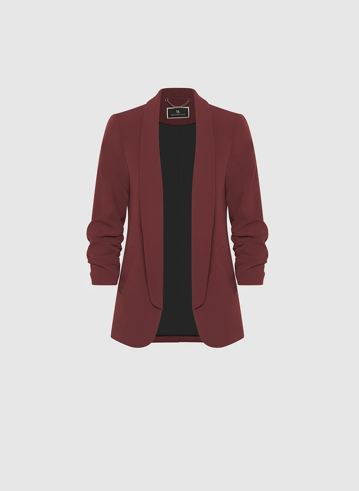 Blazer ouvert à manches 3/4