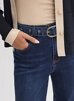 Jean à jambe évasée ceinture