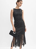 Joseph Ribkoff - Fringe Appliqué Dress