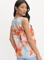Sleeveless Floral Blouse