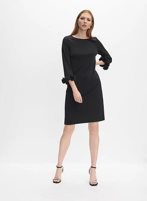 Robe à détails floraux