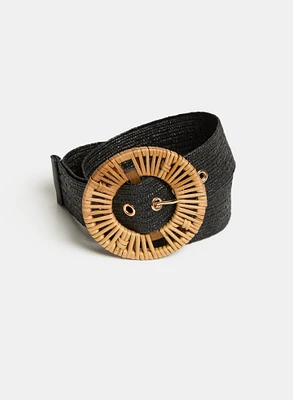 Raffia Buckle Belt