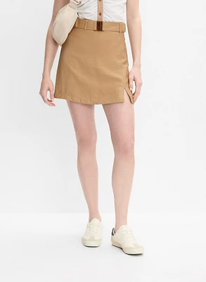 Jupe-short à ceinture