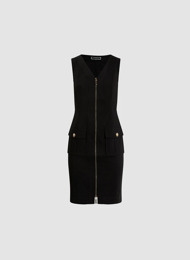 Short Zip-Front Dress