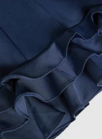 Robe à ourlet volanté